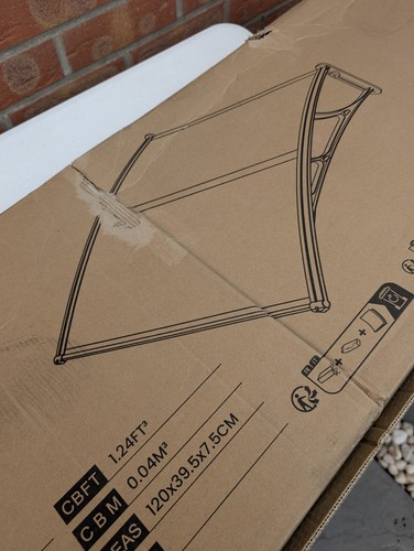 Door canopy with middle - canopy, bar