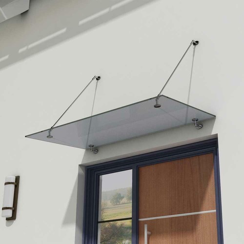 Durovin glass canopy over - glass, door
